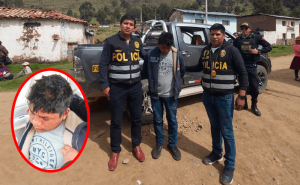 Capturan en Huancavelica a sujeto que golpeó a mujer con una botella en la cabeza