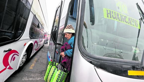 Transporte interprovincial de pasajeros quedará paralizado a nivel nacional