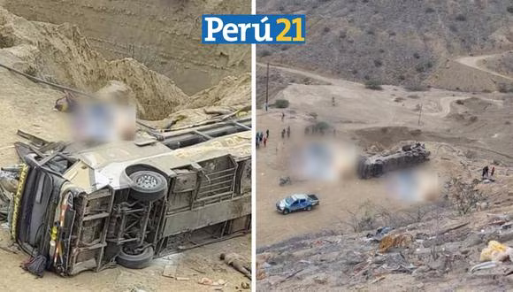 Piura: Un ómnibus cae a abismo con 60 pasajeros y deja un total de 25 muertos
