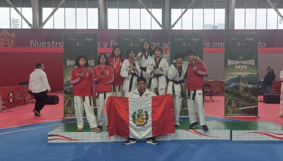 Ocho medallas logran representativos de Huancayo en Torneo Taekwondo