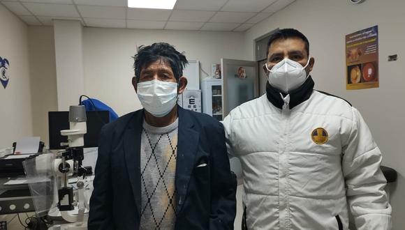 Médico solidario realiza operación gratuita a paciente que estuvo cerca de perder la vista en Huanca