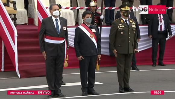 Pedro Castillo preside ceremonia por el aniversario de la Batalla de Arica