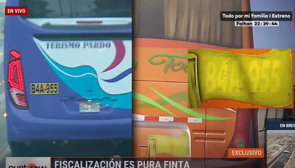 Cuidado cuando viajes: agencias interprovinciales duplican placas en buses para burlar a Sutran
