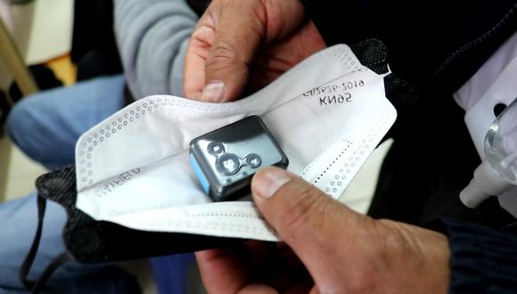  Ocultan micrófono en mascarilla para dar examen de conocimiento y obtener brevete en Huancayo