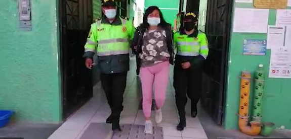 Mujer es detenida en Huancayo por golpear a su beb de un ao hasta dejarla grave